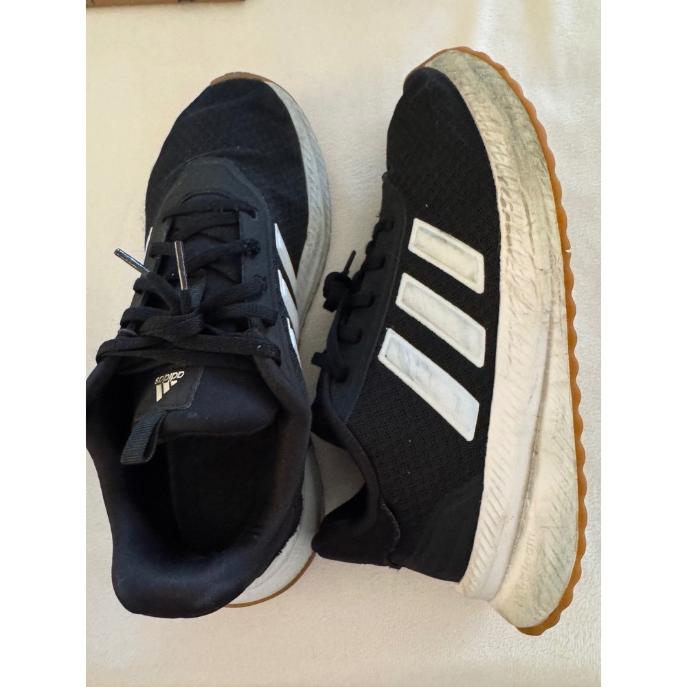 Adidas Cloudfoam Women Black White Running Shoes Size 9 - Picture 2 of 5